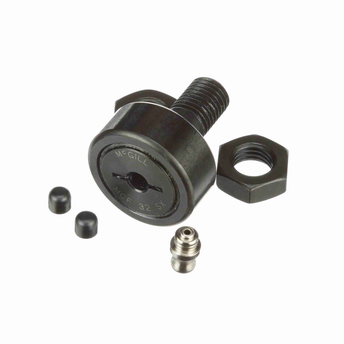 Опорный ролик с цапфой McGill CAMROL MCF 32 X, цилиндрический, со шлицем под отвёртку, метрический