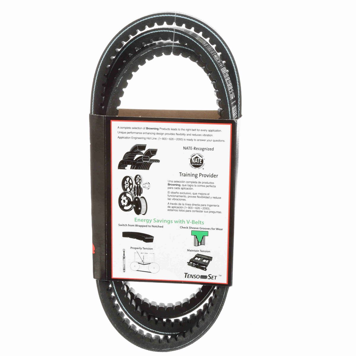 Browning EPDM Notched Belt 98% Efficient - BX78