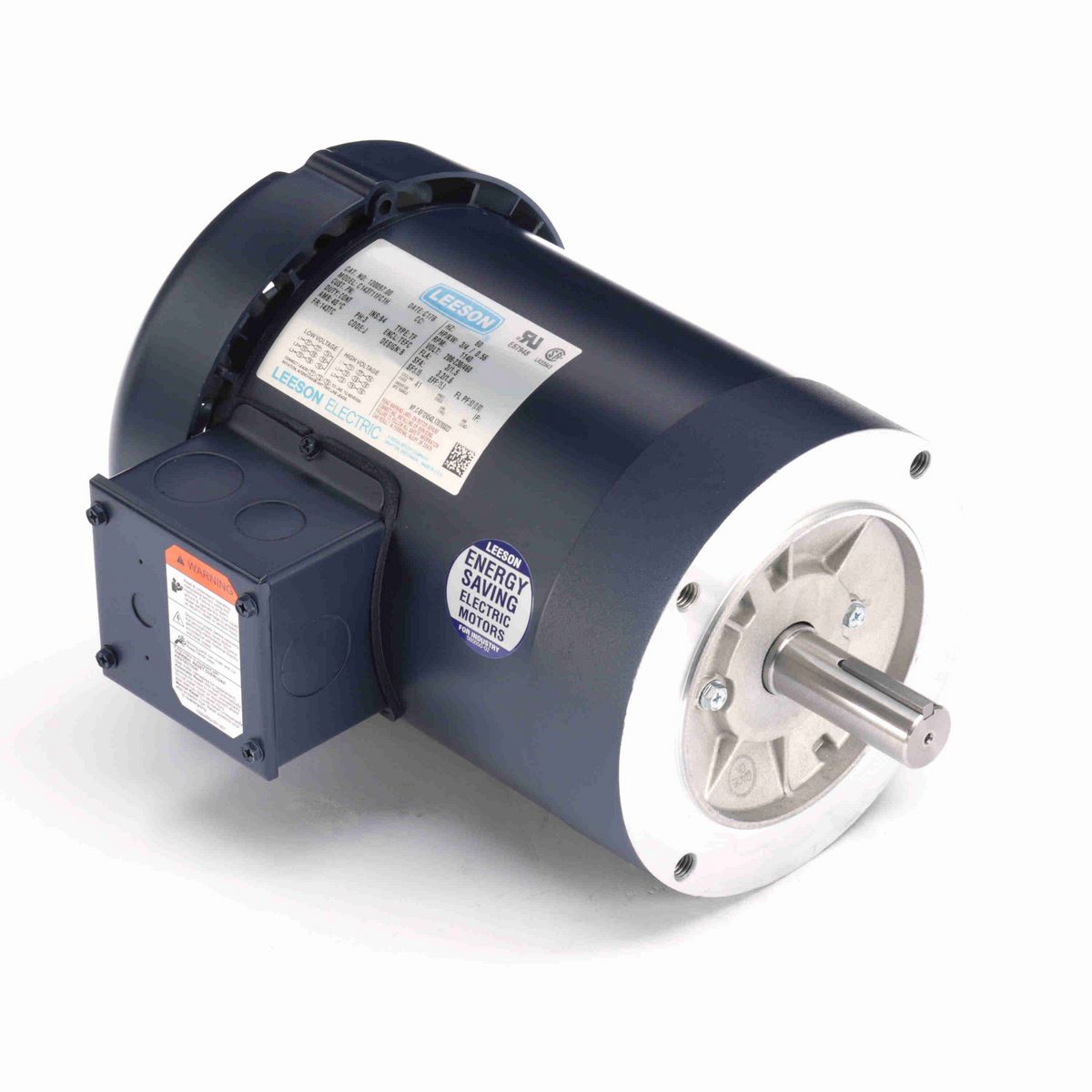 LEESON General Purpose Motor, 0.75 HP, 3 Ph, 60 Hz, 230/460 V, 1200 RPM, 143TC Frame, TEFC - 120097.00