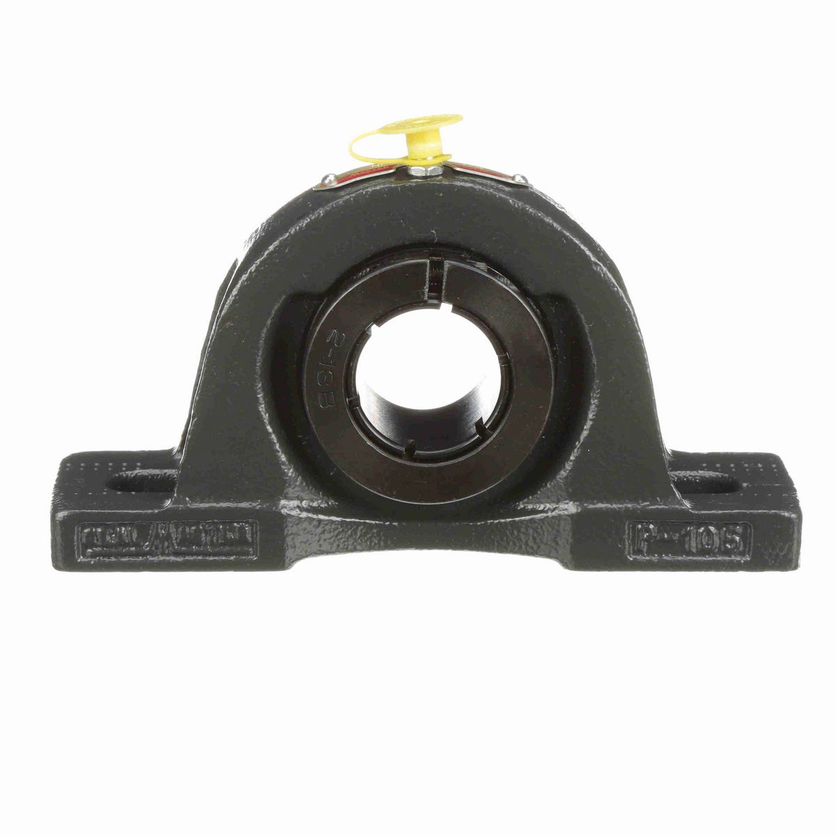 Sealmaster Mounted Cast Iron Two Bolt Pillow Block Ball Bearing - 52100 Bearing Steel, Black Oxided - Concentric Lock - NP-20RT