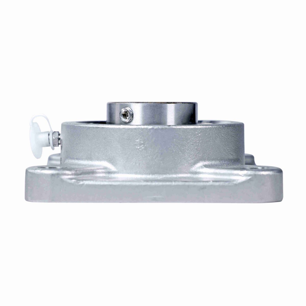 Sealmaster Mounted Stainless Steel Four Bolt Flange Ball Bearing - 440C Stainless Steel - SS Setscrew Lock - Corrosion Resistant - CRFS-SS23