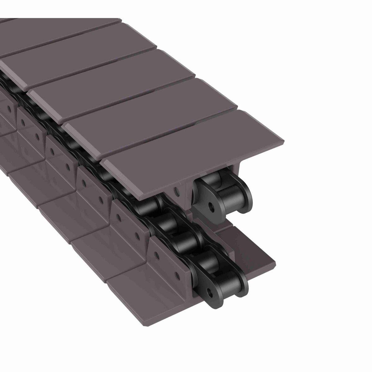 Rexnord 963 Straight Running Solid Top, Material: Brown High Performance, Width: 3.25in, Pitch: 1.5in - 81431431