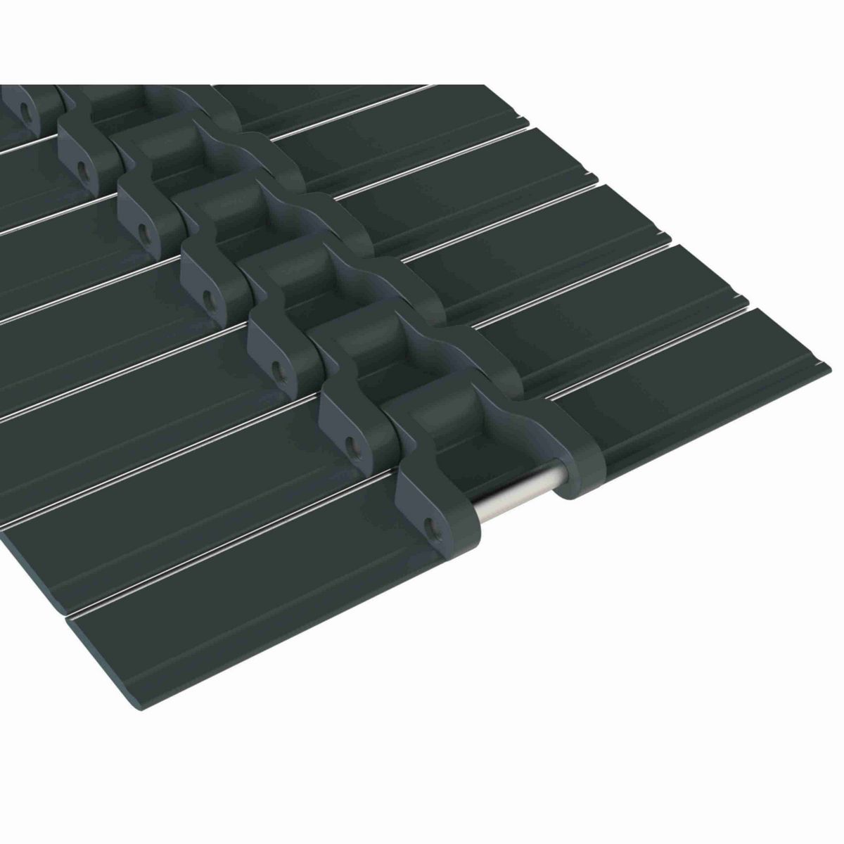 Rexnord HDS SuperGrip™ Straight Running SuperGrip™, Material: Internally Lubricated Polyacetal (Grey), Width: 10in, Pitch: 1.5in - 780.31.90