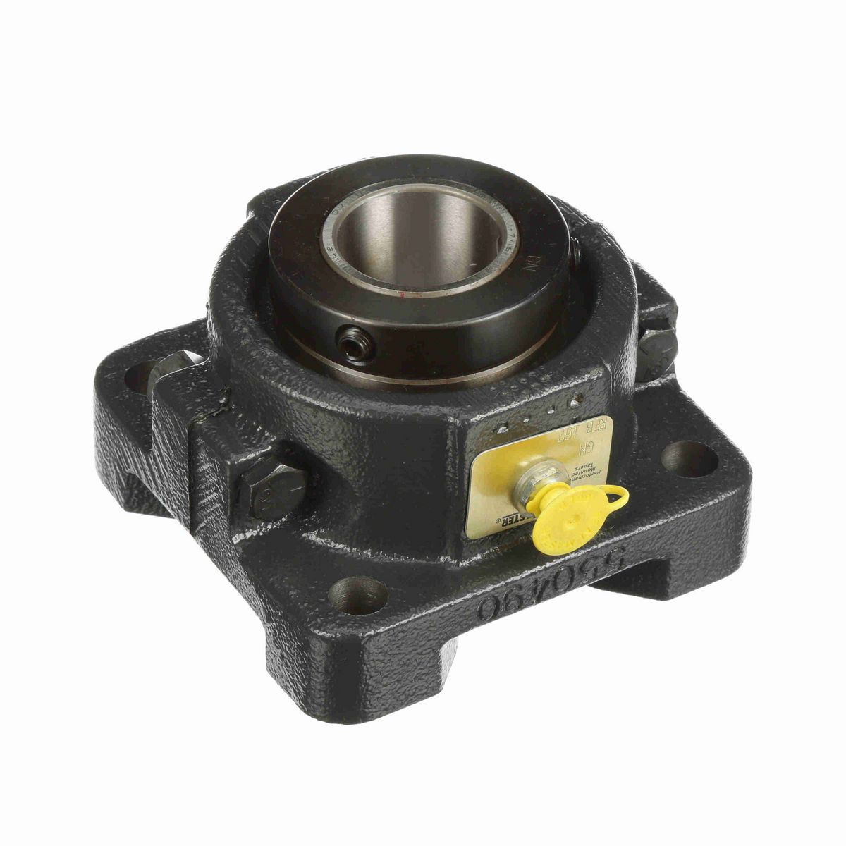 Sealmaster Mounted Cast Iron Four Bolt Flange Tapered Roller - 52100 Bearing Steel - Double Collar Mount Lock - RFB 107