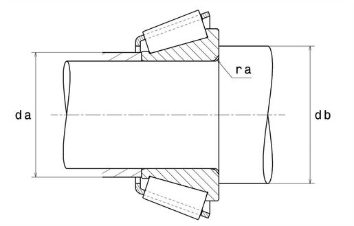 Однорядный конический роликоподшипник NTN 4T-3476