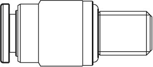 Прямой соединитель для шариковых рельсовых систем Bosch Rexroth M6 - D6 [R341707609]