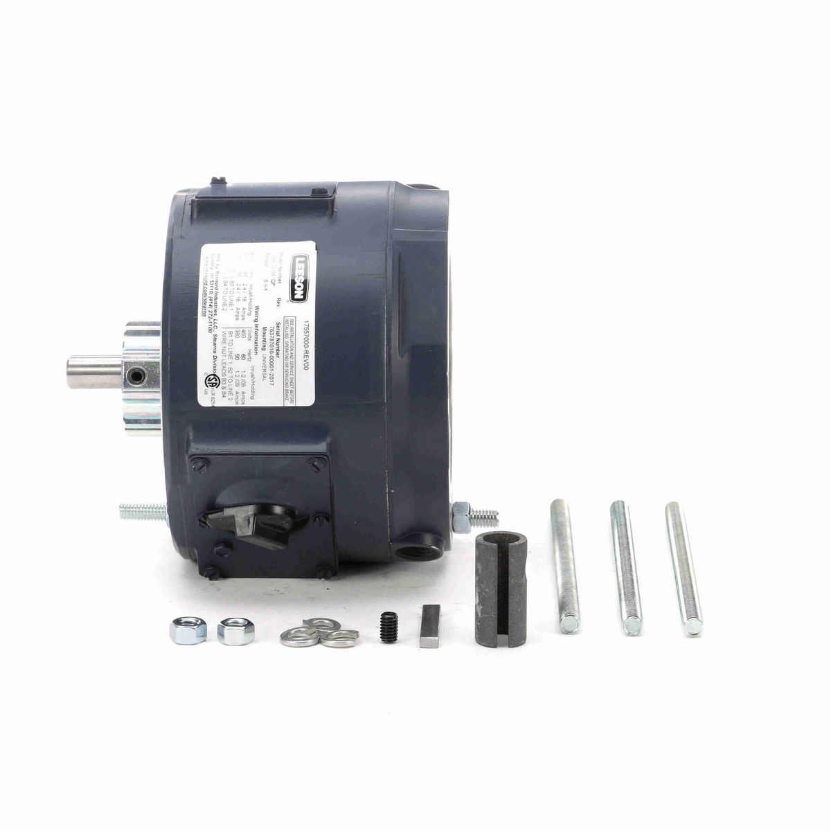 LEESON 6 LB-FT COUPLER BRAKE.56C/143-5TC.NEMA3/IP23.230/460V.1PH.ALUMINUM STEARNS 1056721081QF - 175570.00