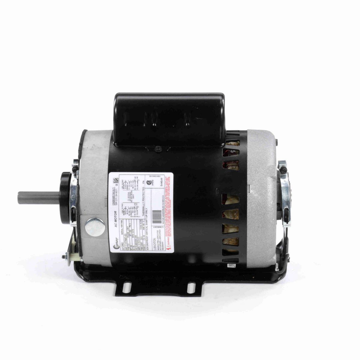 Century Condenser Fan Motor, 3/4 HP, 1 Ph, 60 Hz, 460/208-230 V, 1200 RPM, L56Y Frame, OPEN - C662