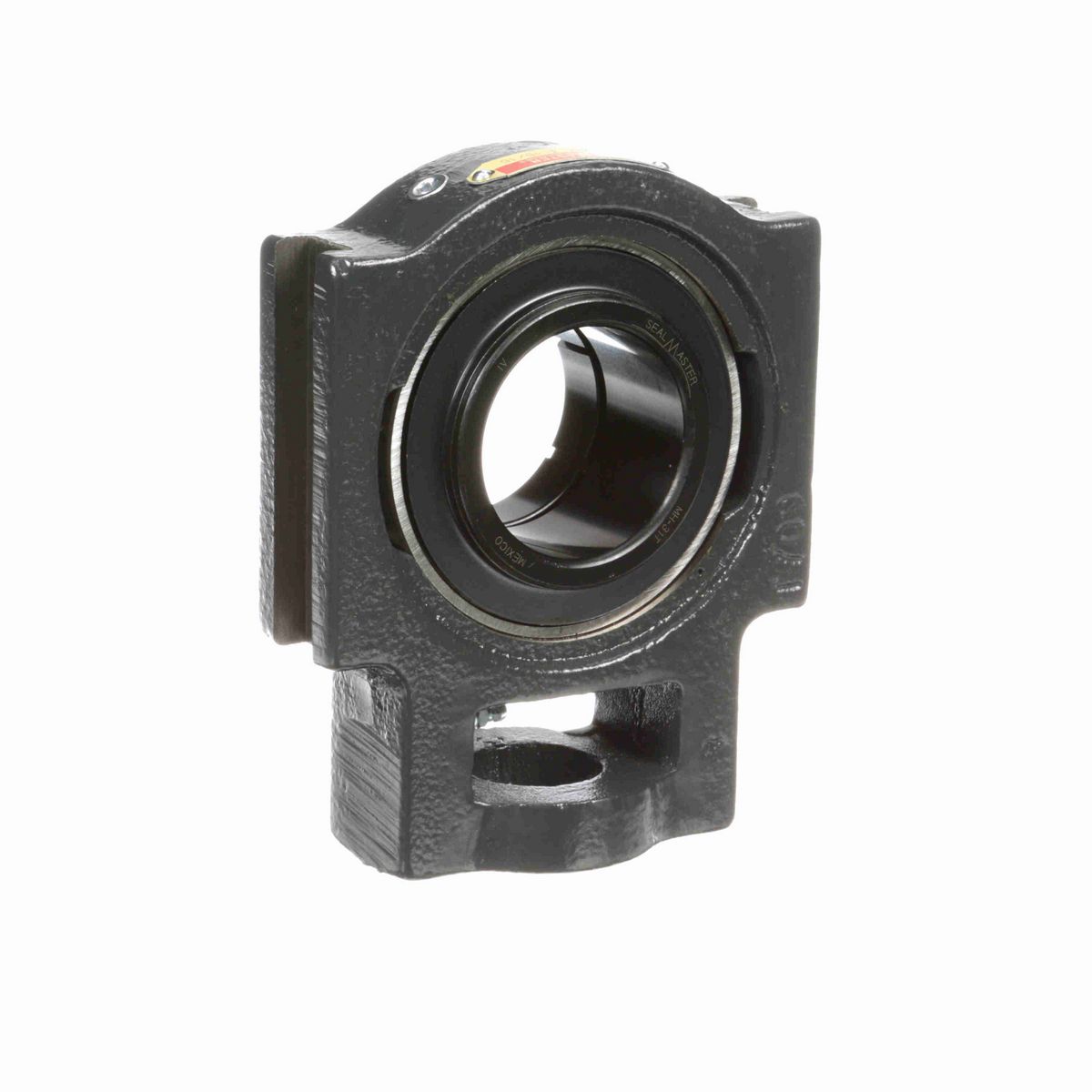 Sealmaster Mounted Cast Iron Wide Slot Take Up Housing & Frame Assembly Ball Bearing - 52100 Bearing Steel, Black Oxided - Concentric Lock - STMH-31T