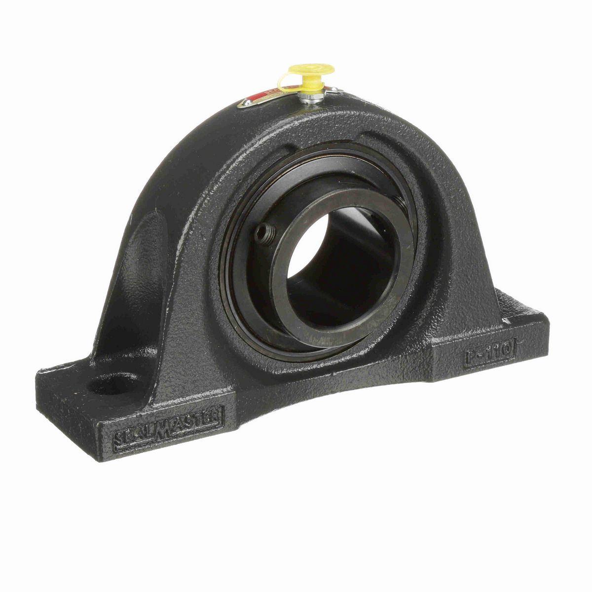 Sealmaster Mounted Cast Iron Two Bolt Low Base Pillow Block Ball Bearing - 52100 Bearing Steel, Black Oxided - Setscrew Lock - NPL-32