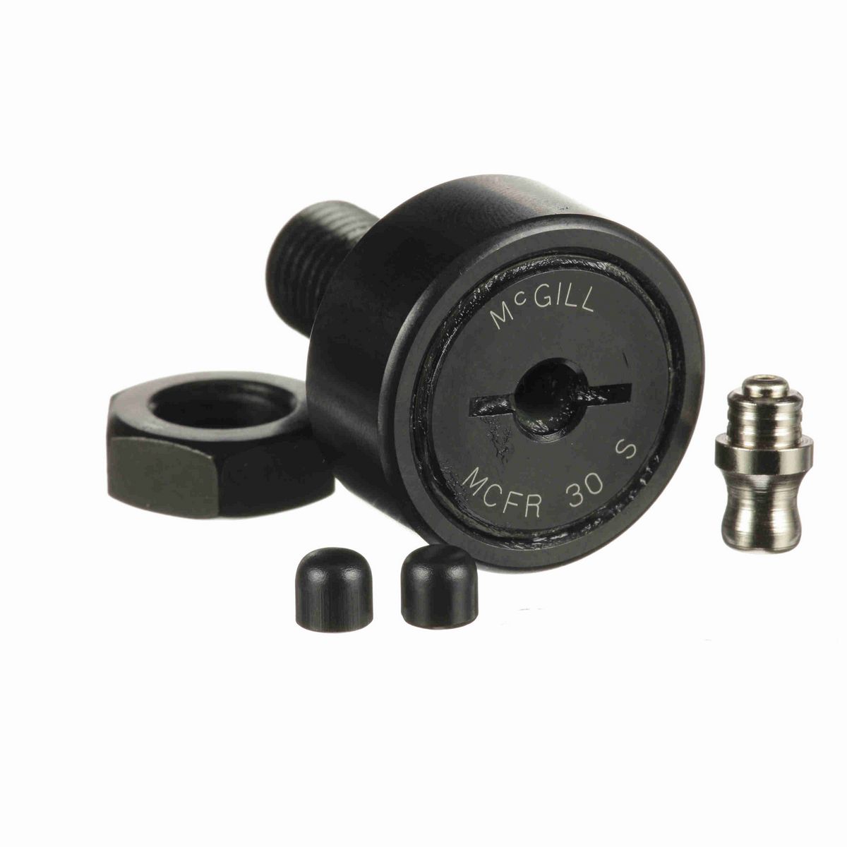 Опорный ролик с цапфой McGill CAMROL MCFR 30 S, бочкообразный, с уплотнением, со шлицем под отвёртку, метрический