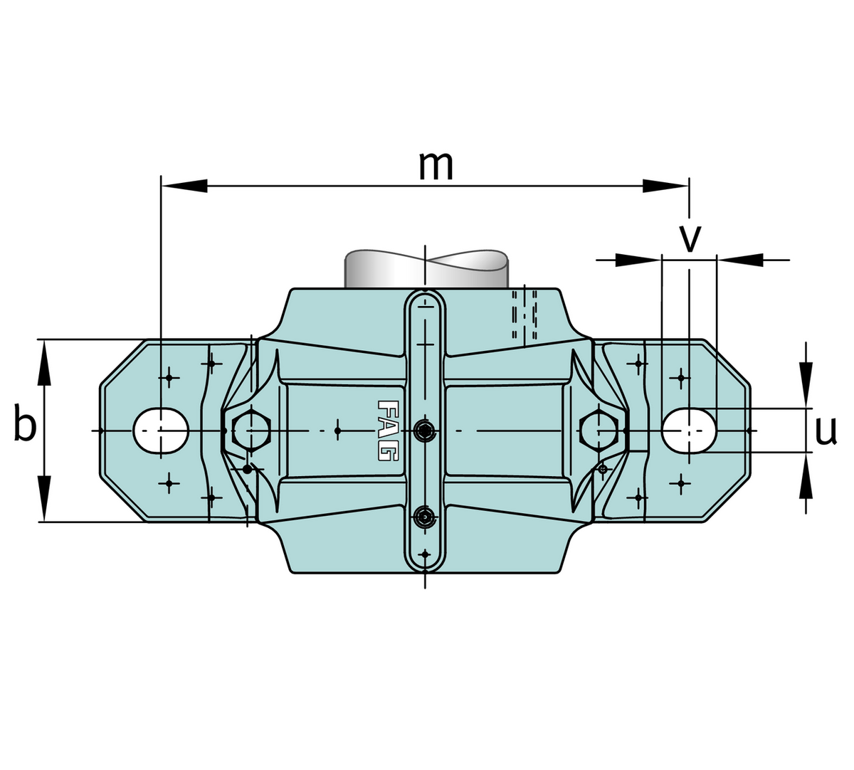 Стационарный корпус FAG SNV062-F-L