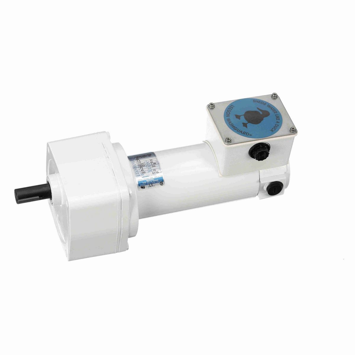LEESON White Duck™ Parallel Shaft Gearmotor, 0.25 HP, 90 V, 250 RPM, 32 Frame, TENV - M1125271.00