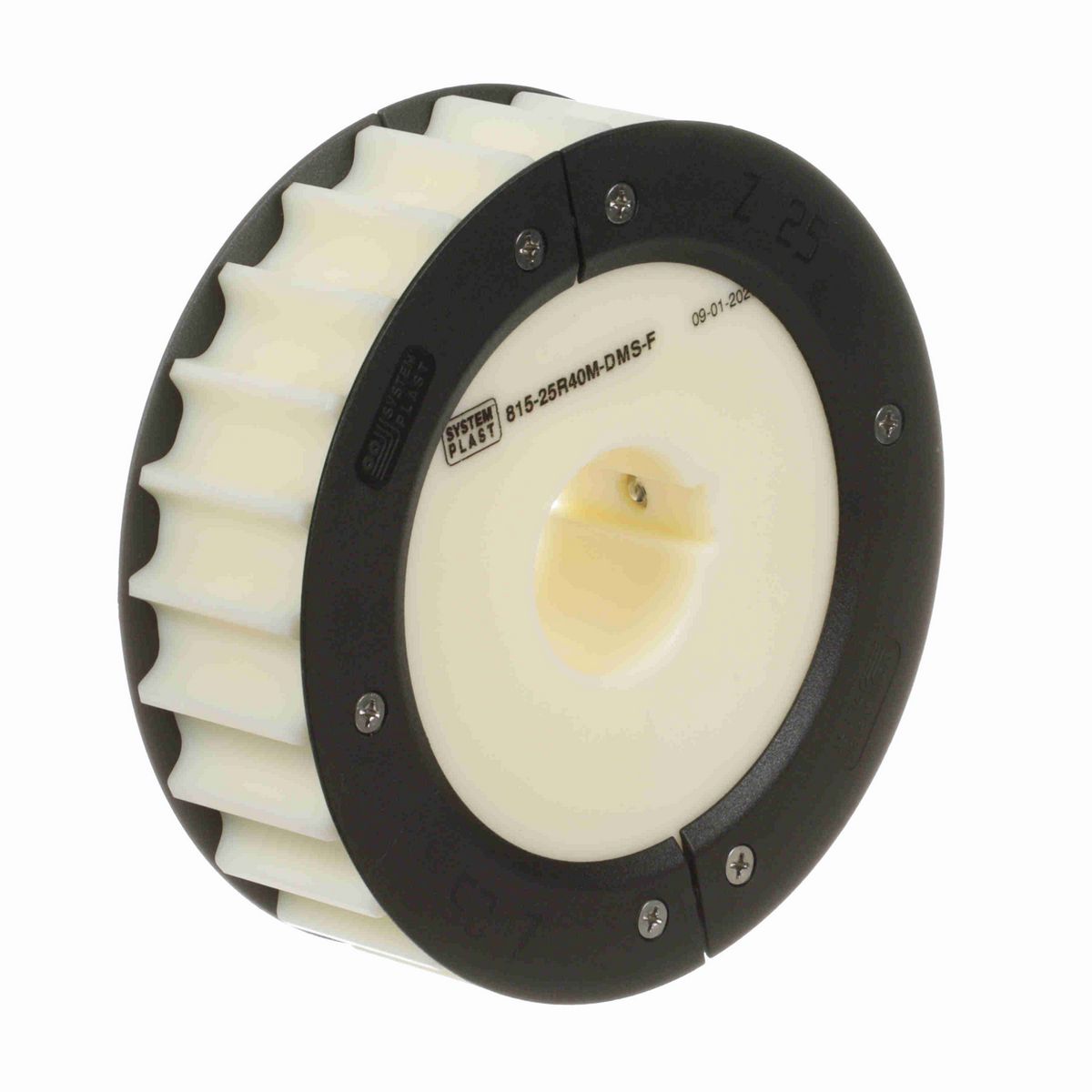 System Plast 815 Series Split Machined Sprocket with 25 Teeth and a 40mm Round Shaft-Ready Bore - 815-25R40M-DMS-F