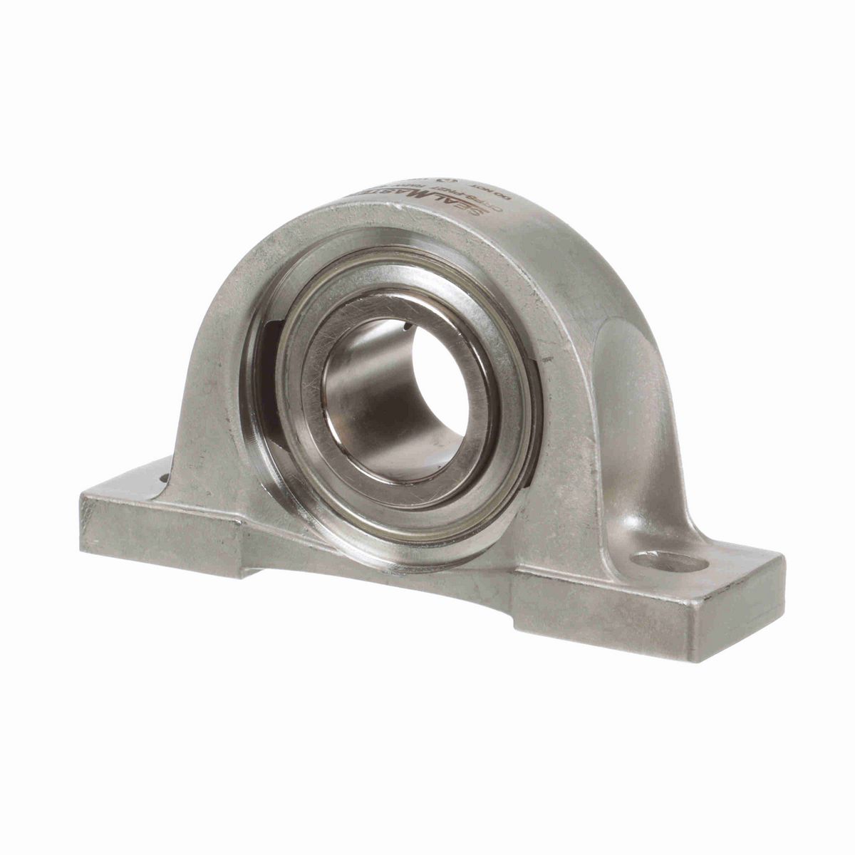 Sealmaster Mounted Stainless Steel Two Bolt Pillow Block Ball Bearing - 52100 Bearing Steel, Phosphorus Nickel Coated - Setscrew Lock - Corrosion Resistant - Reduced Maintenance - Lubed for Life - CRPS-PN27 RMW
