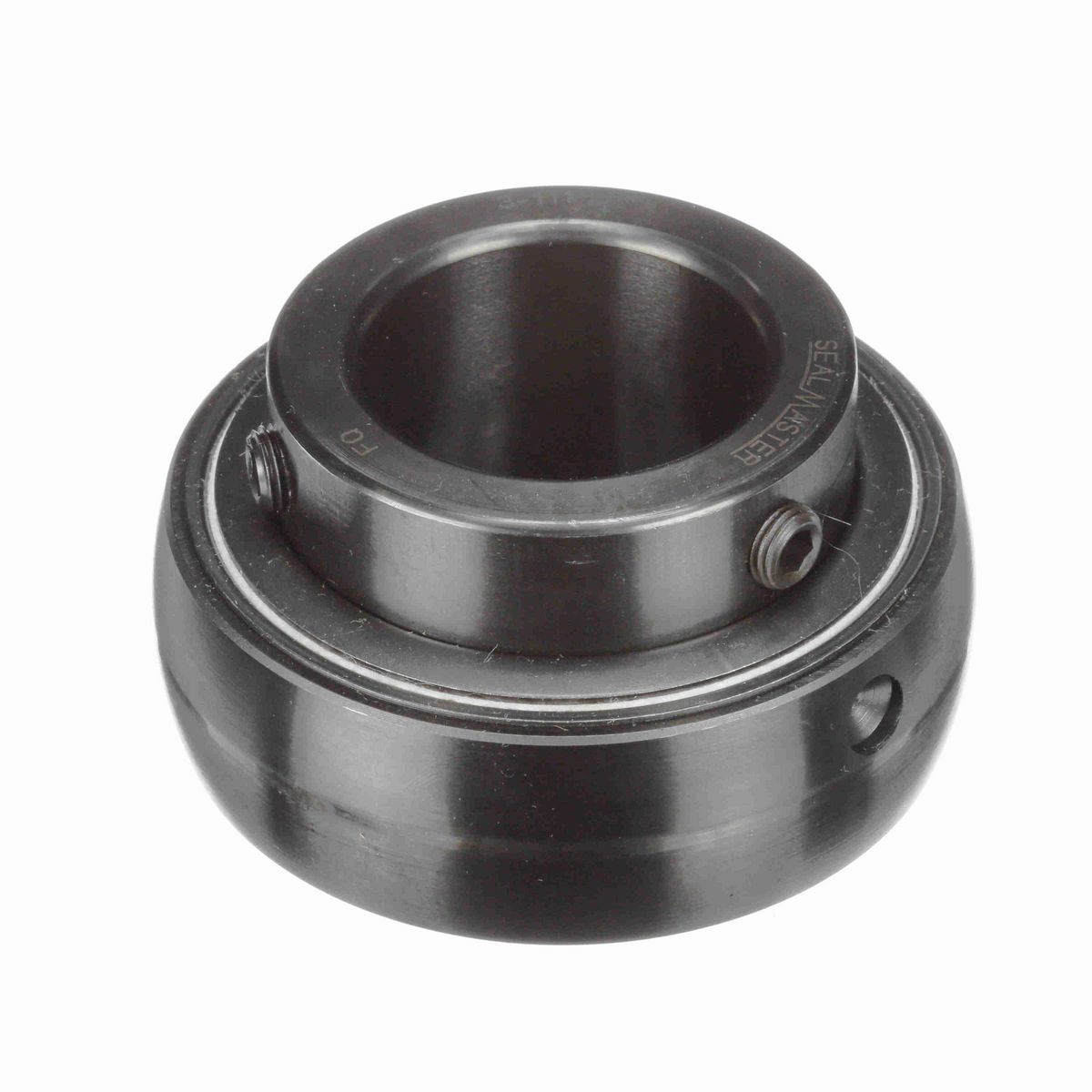 Sealmaster Mounted Insert Only Ball Bearing - 52100 Bearing Steel, Black Oxided - Setscrew Lock - 3-111