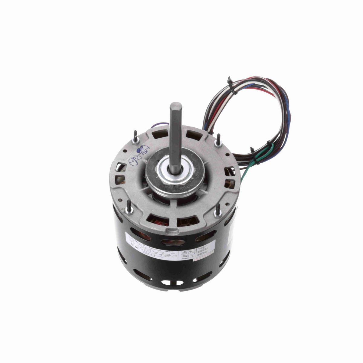 Century PRO-E SERIES® Fan and Blower Motor, 3/4 HP, 1 Ph, 60 Hz, 115 V, 1075 RPM, 3 Speed, 48 Frame, OPEN - EM3589