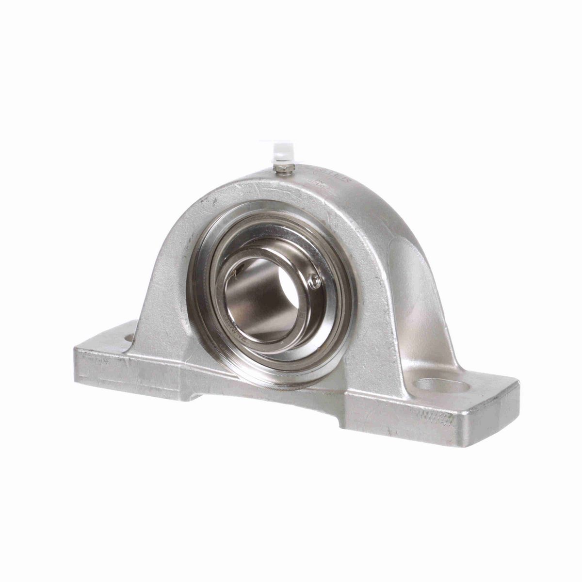 Sealmaster Mounted Stainless Steel Two Bolt Pillow Block Ball Bearing - 52100 Bearing Steel, Phosphorus Nickel Coated - Setscrew Lock - Corrosion Resistant - CRPS-PN19