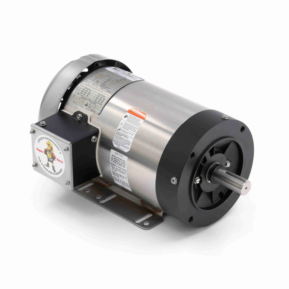 LEESON Washguard® ll General Purpose Motor, 2 & 2 HP, 3 Ph, 60 & 50 Hz, 230/460 & 190/380 V, 1800 & 1500 RPM, 145TC Frame, TEFC - 121913.00