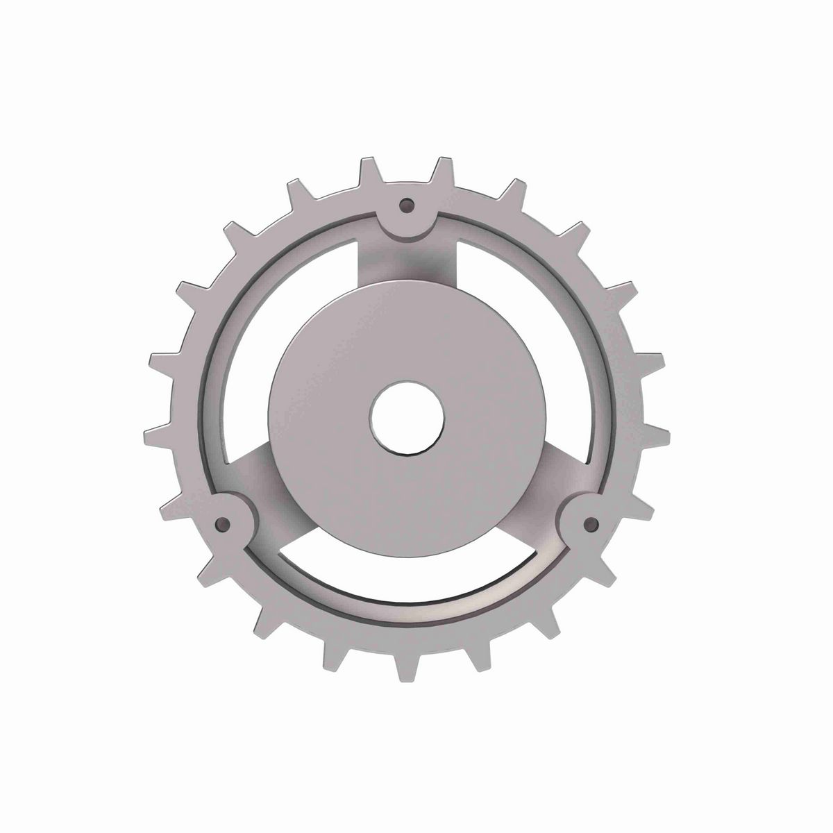Rexnord 820 Series Solid One Piece Cast Iron Sprocket with 21 Teeth and a 3/4in Round Rough Stock Bore (RSB) - 414-23-2
