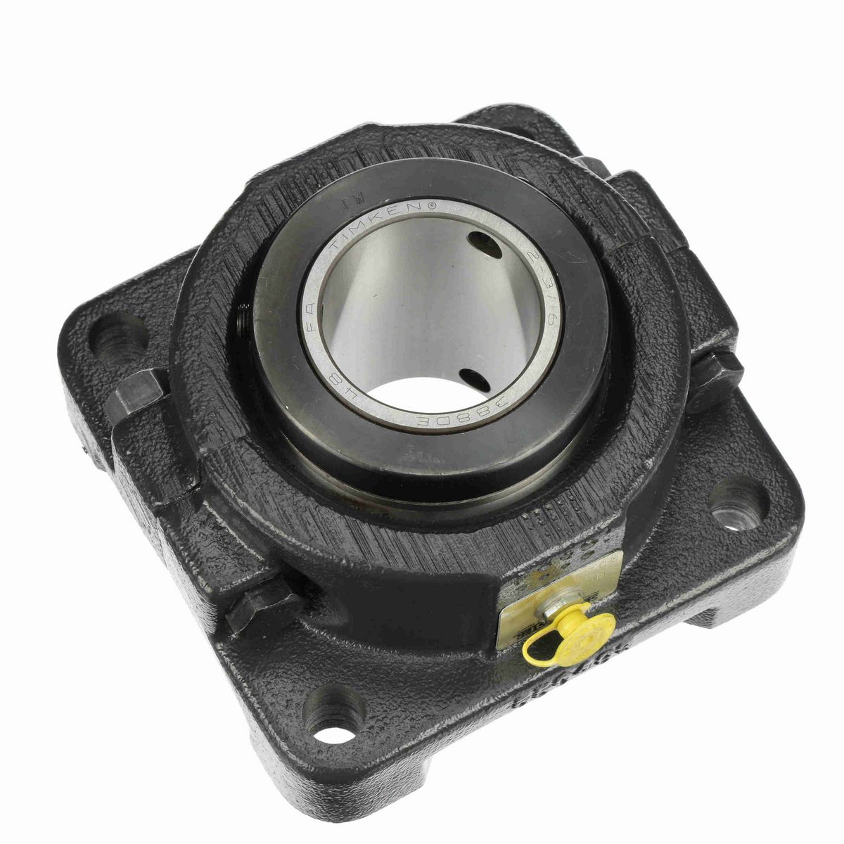 Sealmaster Mounted Cast Iron Four Bolt Flange Tapered Roller - 52100 Bearing Steel - Double Collar Mount Lock - RFB 203
