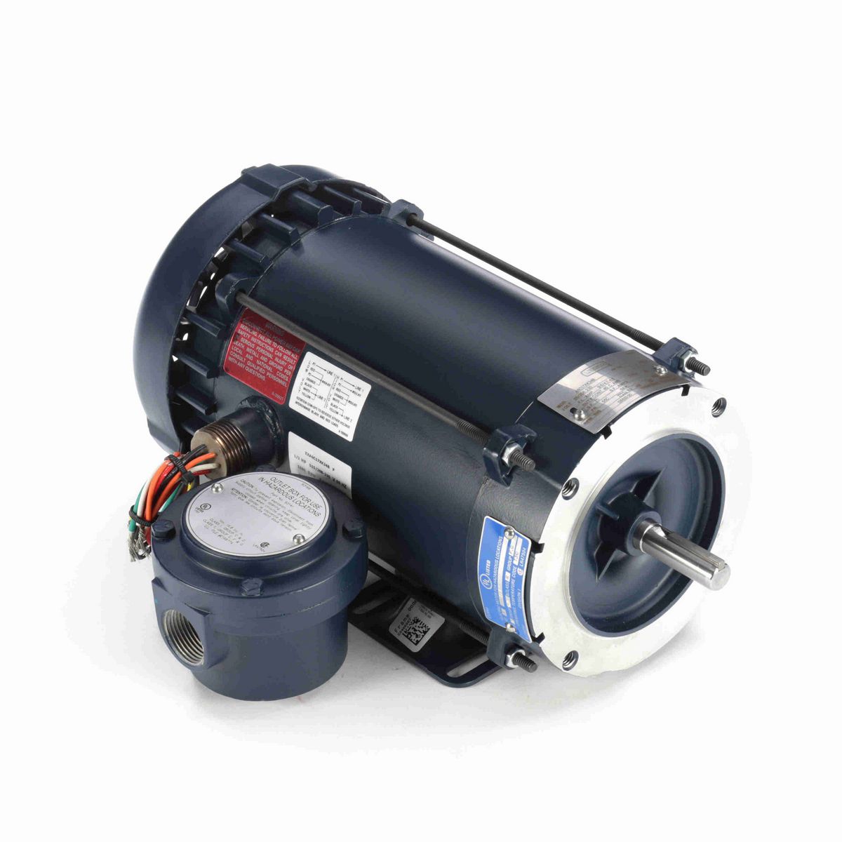 LEESON Explosion Proof Motor, 0.50 HP, 1 Ph, 60 Hz, 115/208-230 V, 1200 RPM, 56C Frame, EPFC - 116610.00