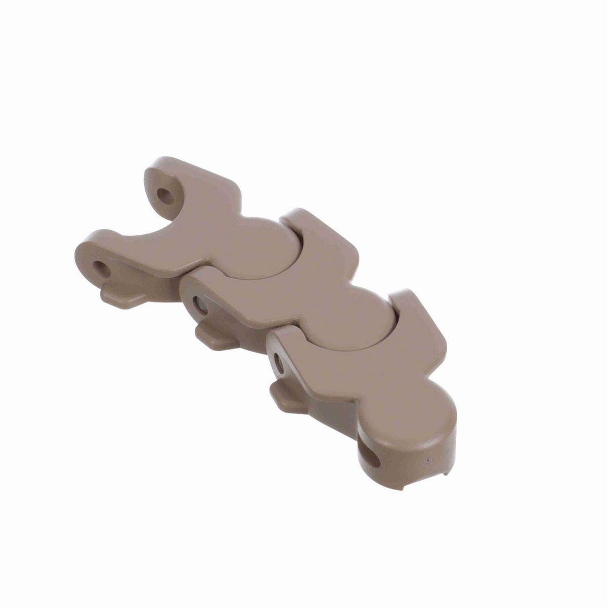 System Plast 1701TAB Side-flexing Solid Top, Material: Tan Low Friction, Width: 53.1mm, Pitch: 50mm - LF1701-TAB