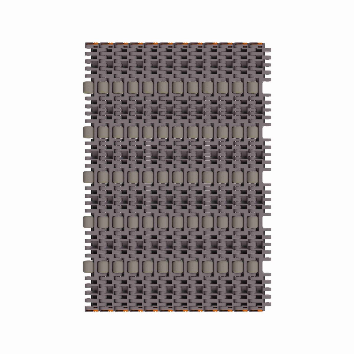 Rexnord 7743 Straight Running Low Backline Pressure, Material: Brown High Performance, Width: 15in, Pitch: 1in - 10324682