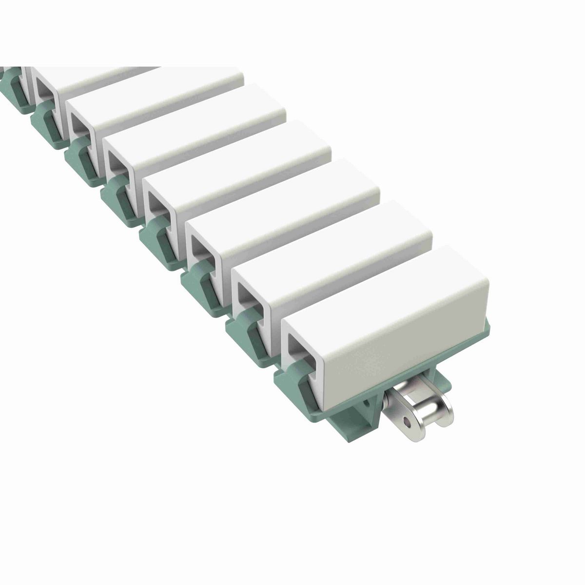 Rexnord 1873TAB SideGrip™ Side-flexing, Material: Heat Stabilized (Green), Width: 3.75in, Pitch: 1.5in - 81421015