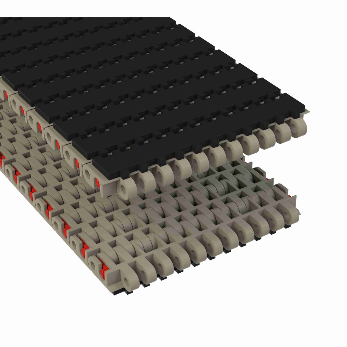 Rexnord 7705 SuperGrip™ Straight Running SuperGrip™, Material: Grey Tough Composite, Width: 6in, Pitch: 1in - 81447682