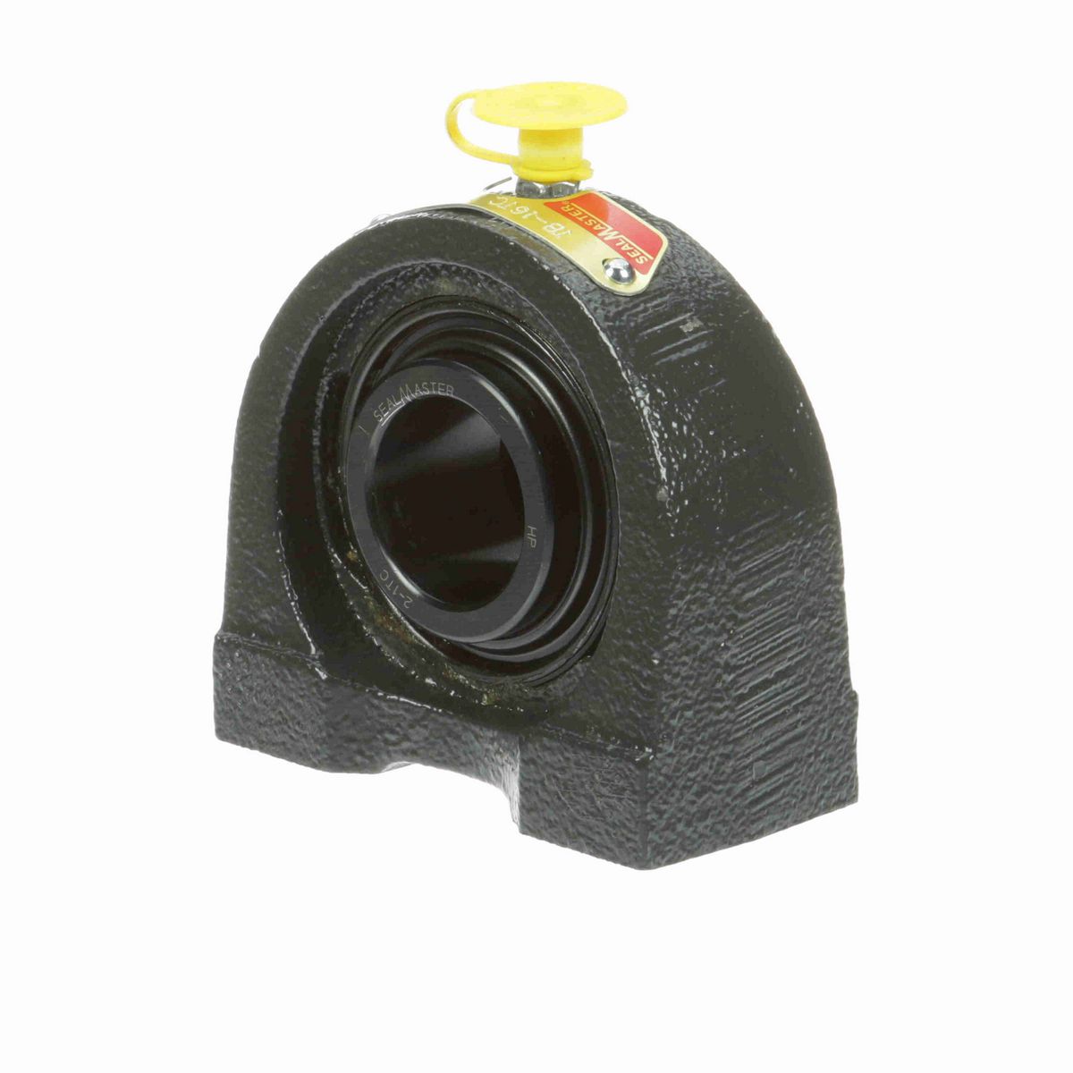 Sealmaster Mounted Cast Iron Tapped Base Pillow Block Ball Bearing - 52100 Bearing Steel, Black Oxided - Concentric Lock - TB-16TC