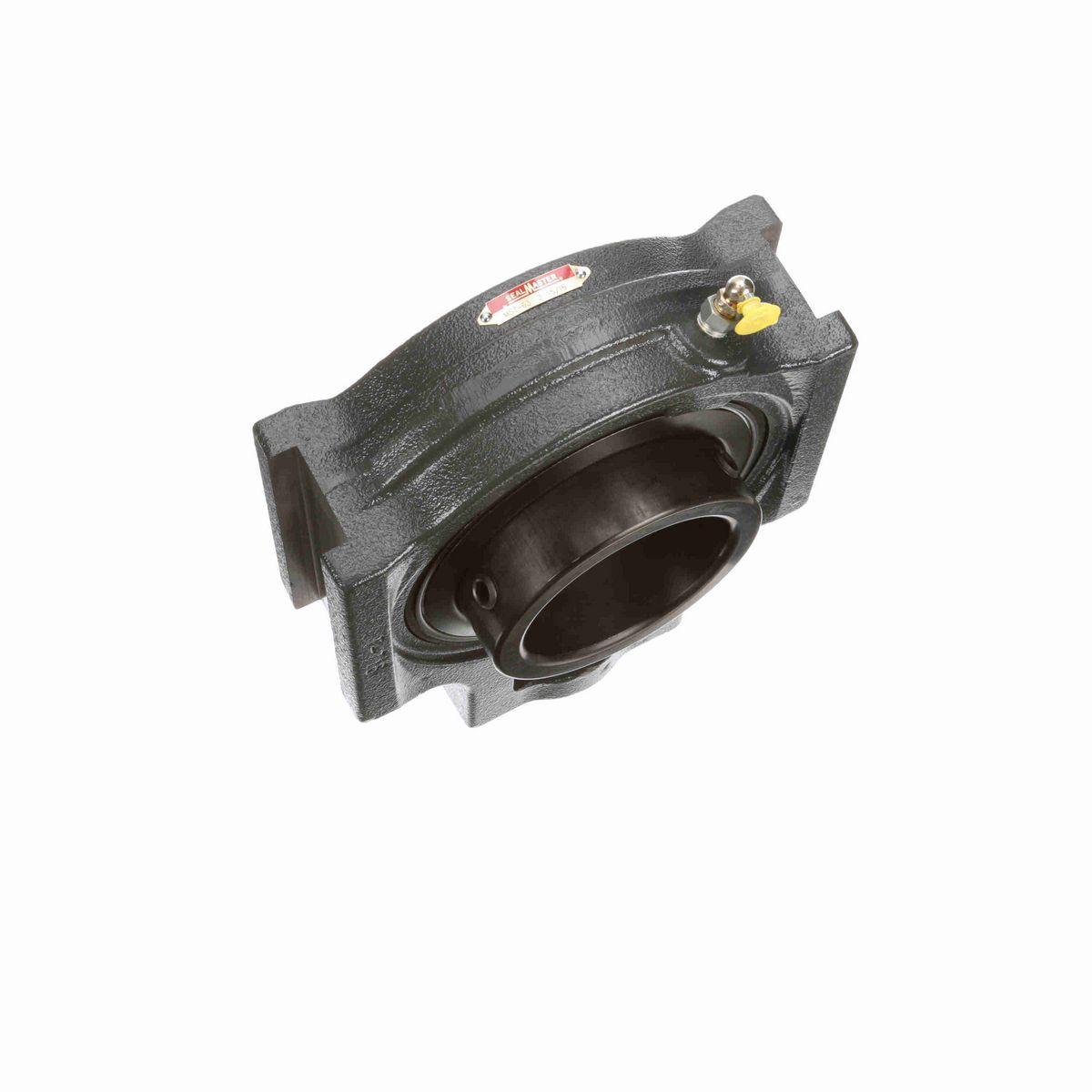 Sealmaster Mounted Cast Iron Wide Slot Take Up Ball Bearing - 52100 Bearing Steel, Black Oxided - Setscrew Lock - MST-63