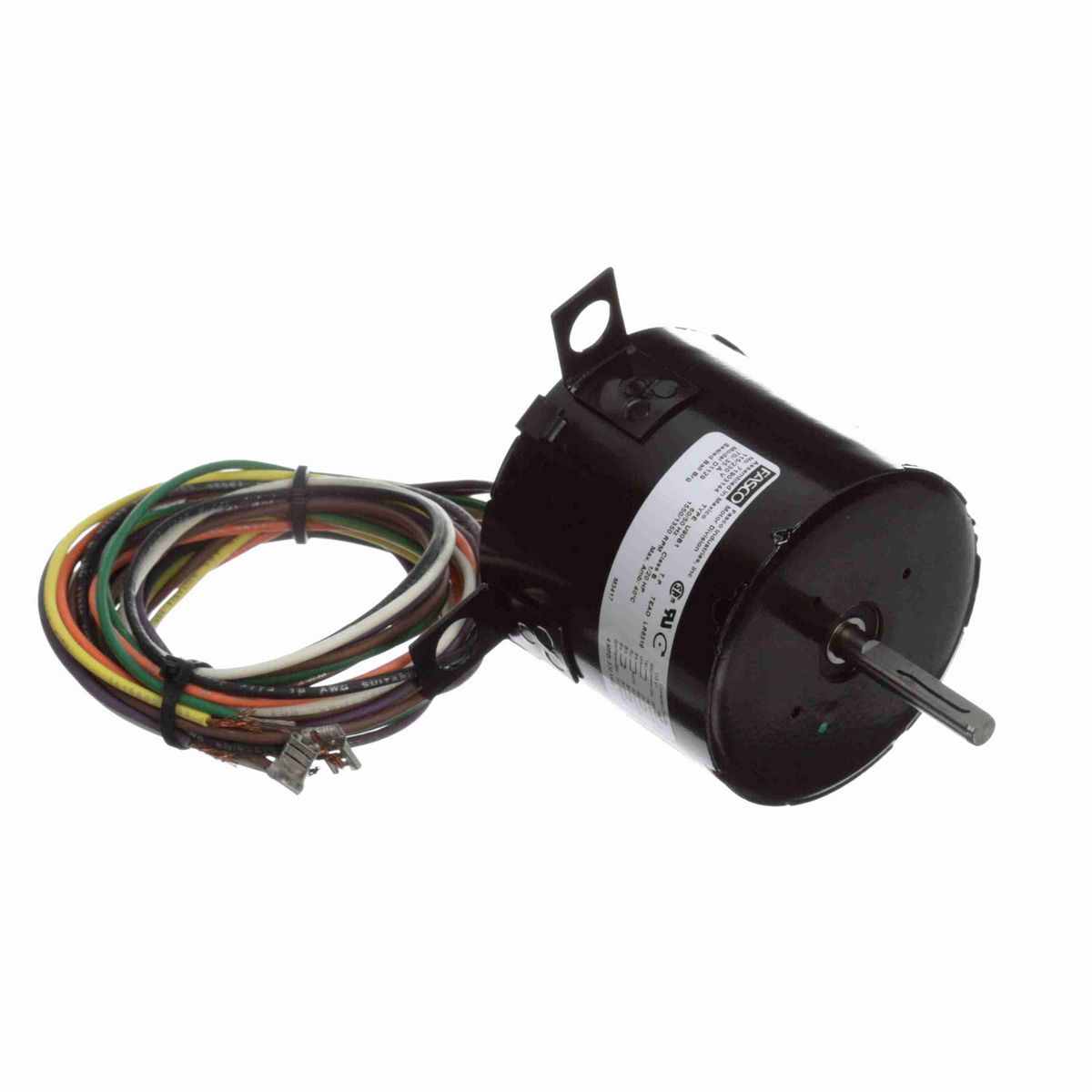 FASCO Refrigeration Motor, 1/20 HP, 1 Ph, 50 Hz, 115/230 V, 1550/1350 RPM, 1 Speed, 3.3" Diameter, TEAO - D1129