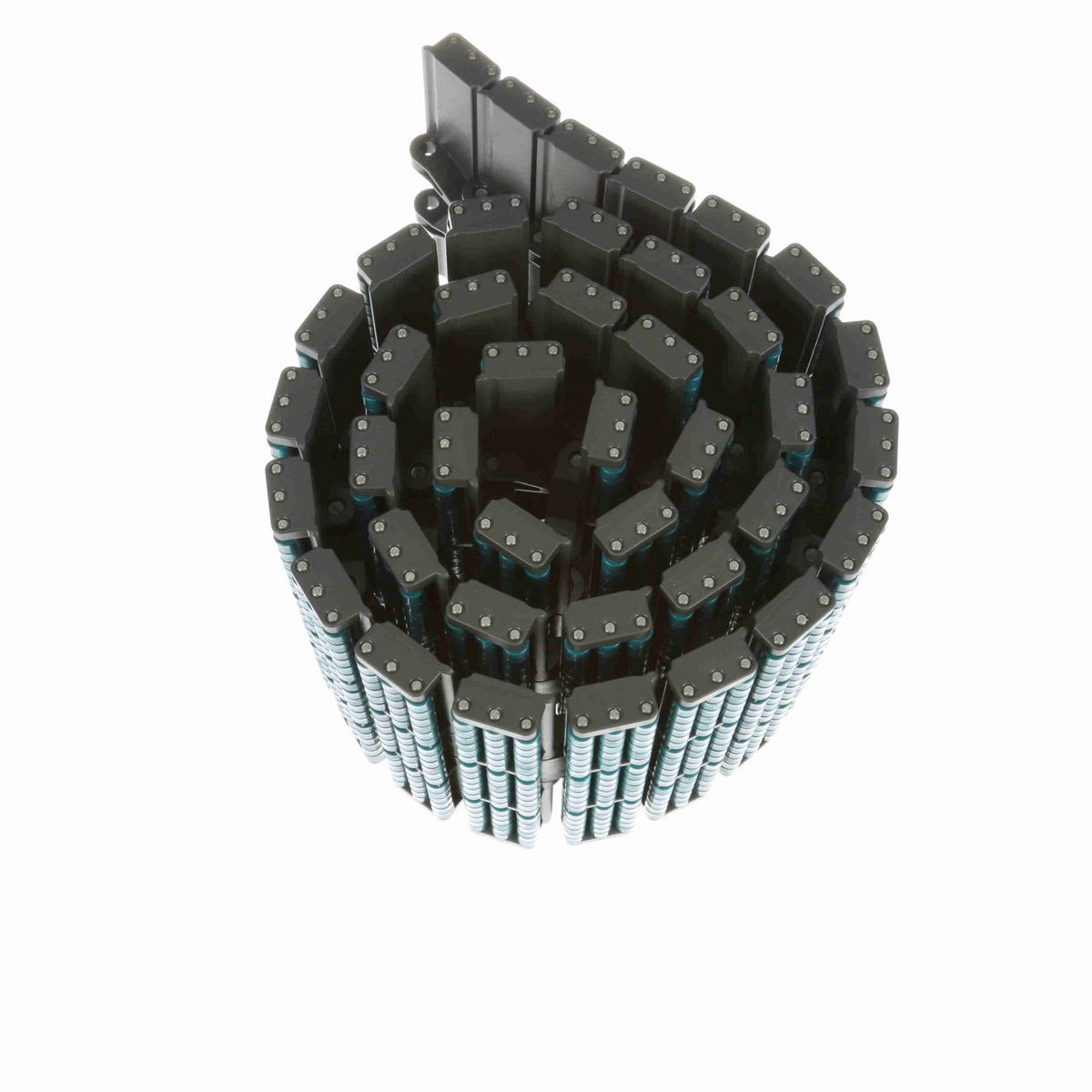 System Plast 8257LBP Straight Running Low Backline Pressure, Material: Gray Low Friction, Width: 7.5in, Pitch: 1.5in - LFG8257LBP-K750