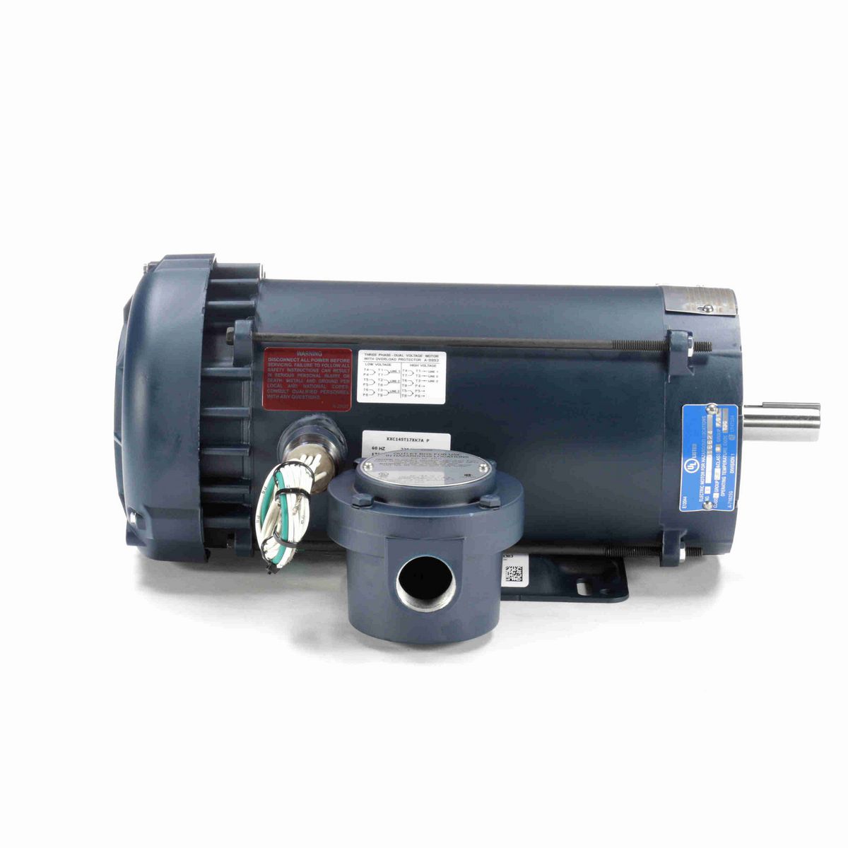 LEESON Explosion Proof Motor, 2 & 1.50 HP, 3 Ph, 60 & 50 Hz, 230/460 & 190/380 V, 1800 & 1500 RPM, 145TC Frame, EPFC - 121921.00