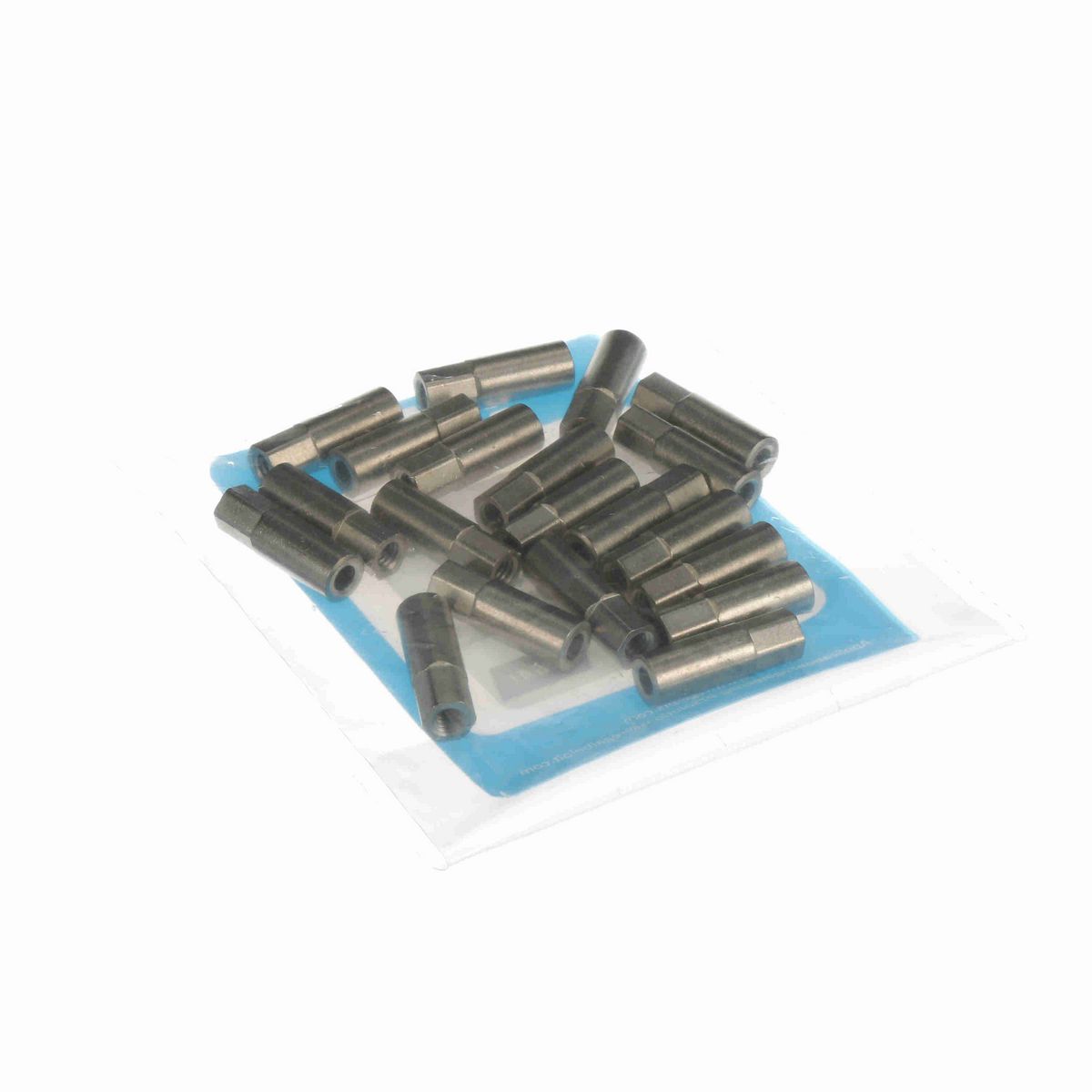 System Plast Roller Stub Shaft; OD: 0.5-in, Shaft Dia: 0.44-in Hex, Length: 0.75-in, Color: Stainless Steel - CRP-0824SS