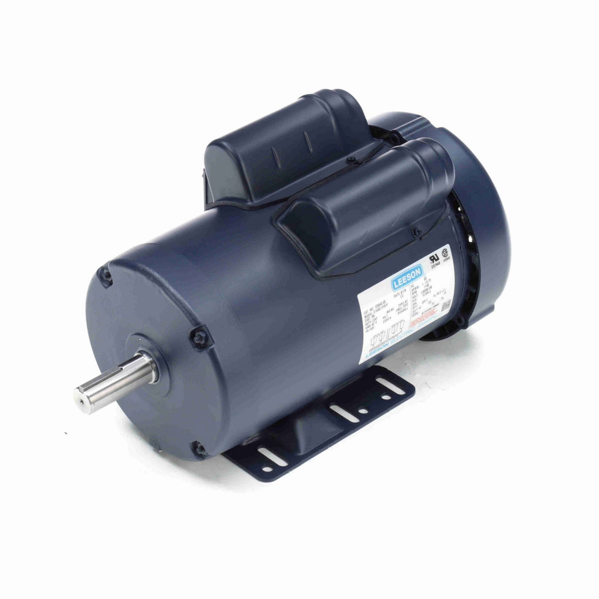 LEESON General Purpose Motor, 1 HP, 1 Ph, 60 Hz, 115/230 V, 1200 RPM, 145T Frame, TEFC - 120043.00