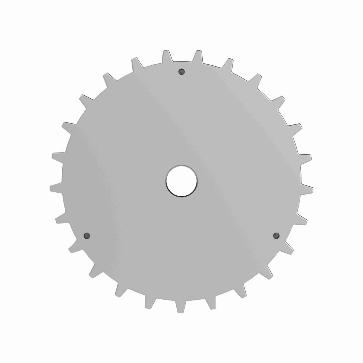 Rexnord 815 Series Solid One Piece Cast Iron Sprocket with 25 Teeth and a 3/4in Round Rough Stock Bore (RSB) - 414-24-23