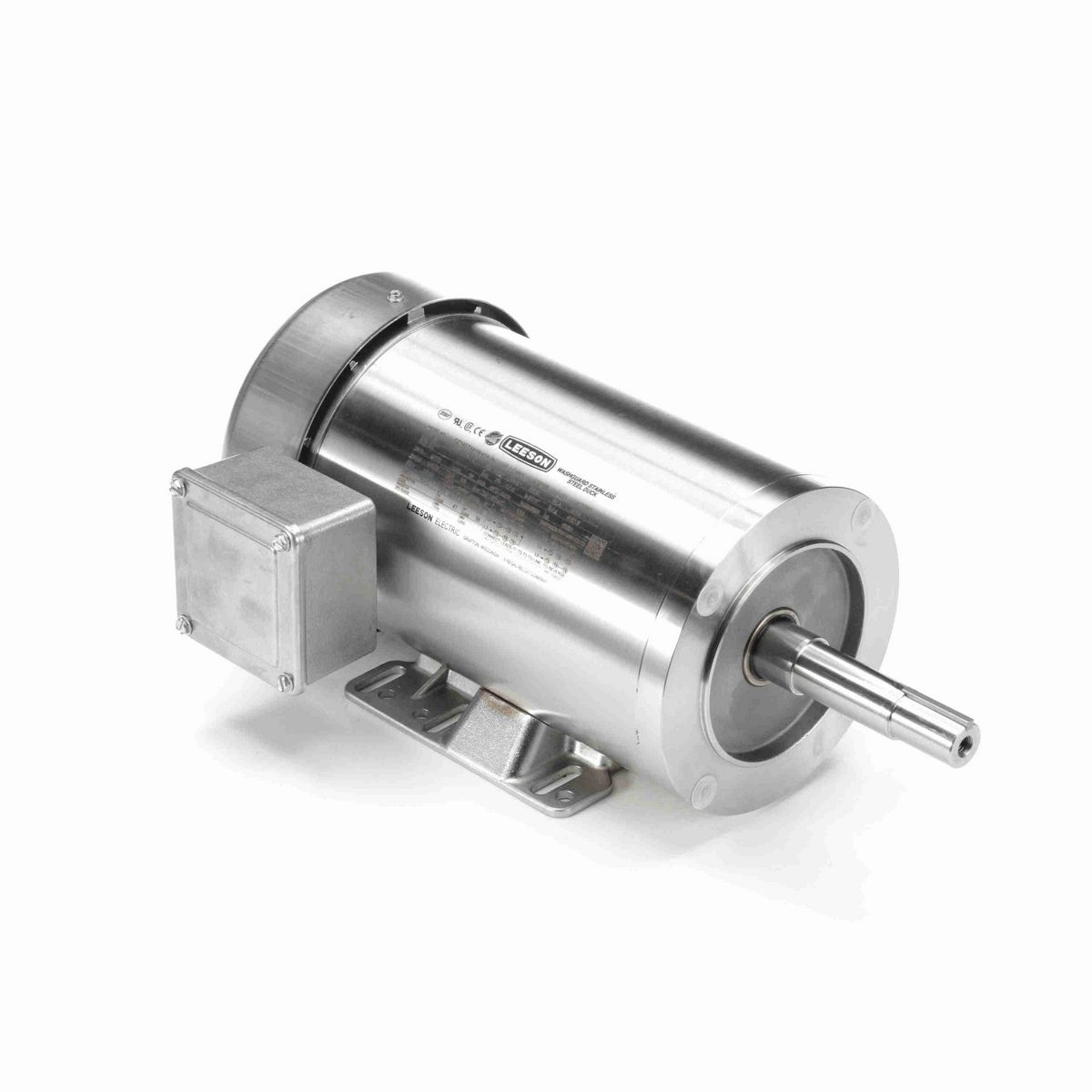 LEESON Premium Duck™ Washdown Pump Motor, 3 & 2 HP, 3 Ph, 60 & 50 Hz, 230/460 & 190/380 V, 3600 & 3000 RPM, 145JM Frame, TEFC - 122213.00