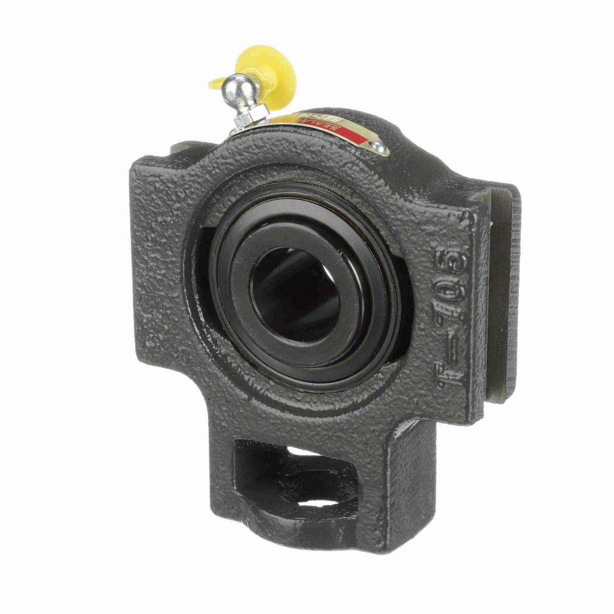 Sealmaster Mounted Cast Iron Wide Slot Take Up Ball Bearing - 52100 Bearing Steel, Black Oxided - Setscrew Lock - MST-16