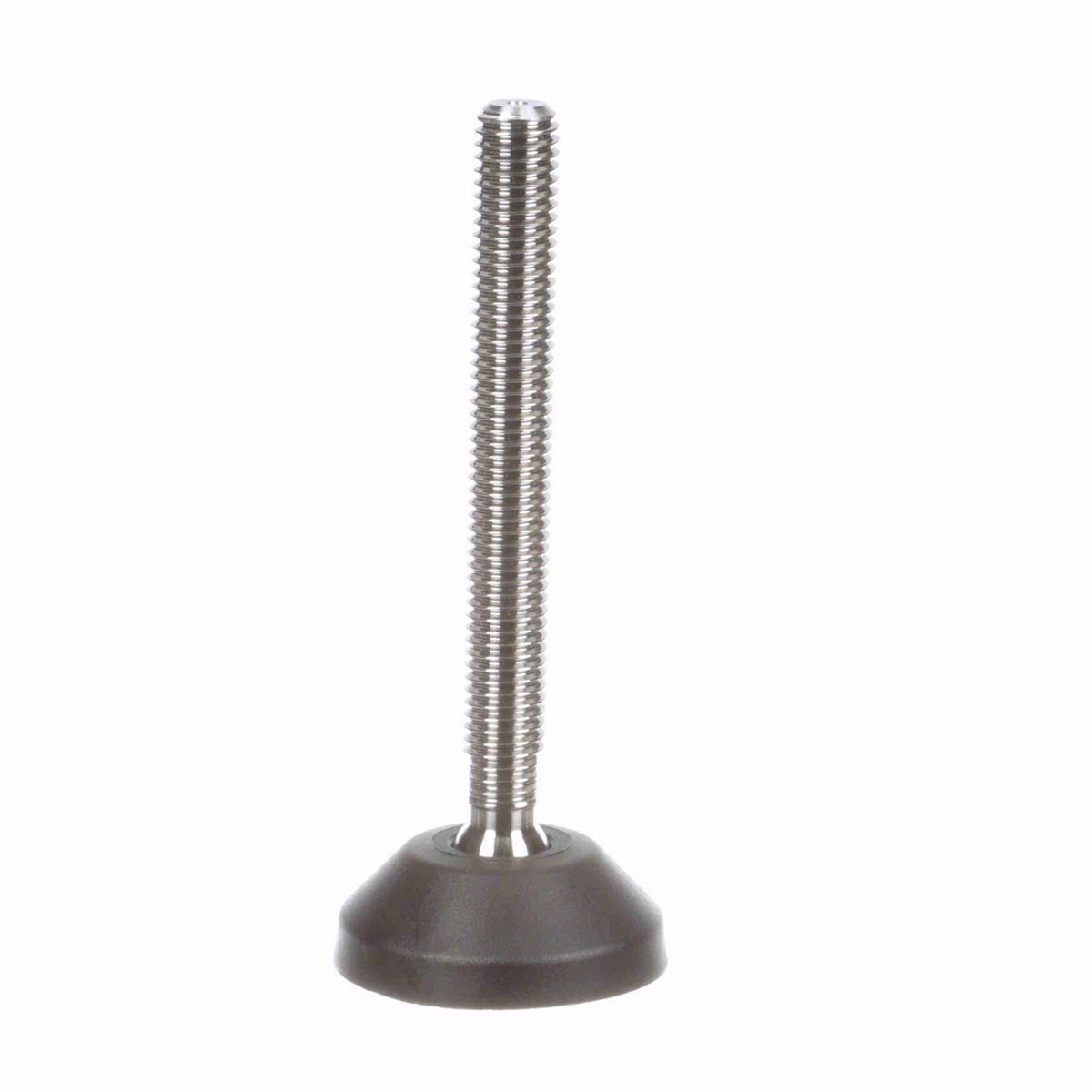 System Plast Articulating Plastic Leveler; Series: VG-501, Base Diameter: 2.38, Spindle Length: 4.32-in, Thread: 5/8-11 - VG-501-01-S58-L5