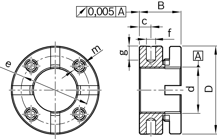 Гайка шлицевая Bosch Rexroth NMA 15X1 [R344602004]