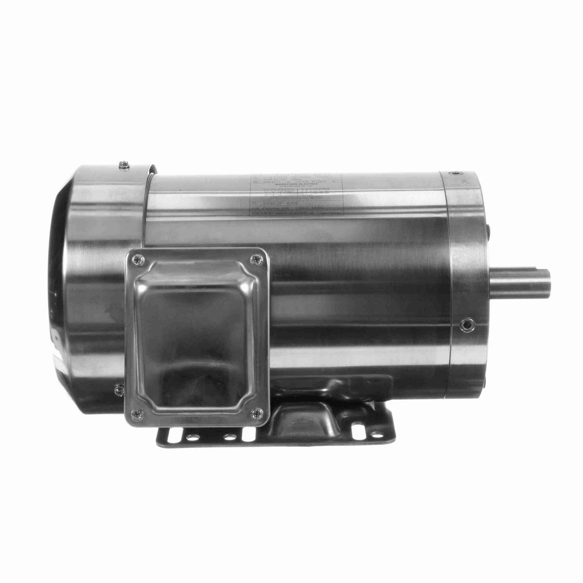 LEESON General Purpose Motor, 1.50 & 1 HP, 3 Ph, 60 & 50 Hz, 230/460 & 190/380 V, 3600 & 3000 RPM, 143TC Frame, TEFC - N456A