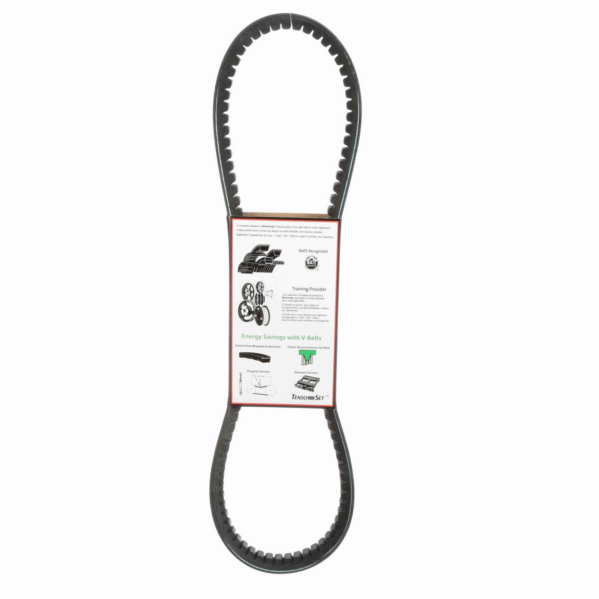 Browning EPDM Notched Belt 98% Efficient - BX37
