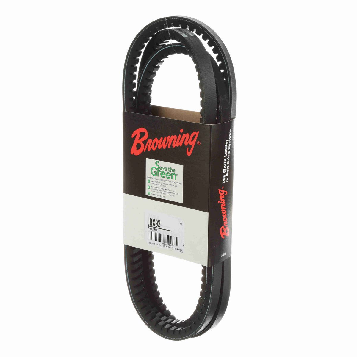 Browning EPDM Notched Belt 98% Efficient - BX92