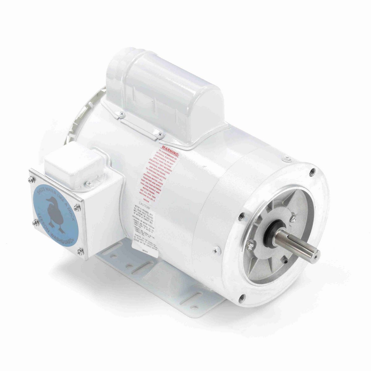 LEESON White Duck™ General Purpose Motor, 1.50 HP, 1 Ph, 60 Hz, 115/230 V, 1800 RPM, 56HC Frame, TEFC - 113300.00