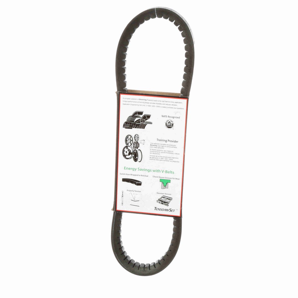 Browning EPDM Notched Belt 98% Efficient - BX27
