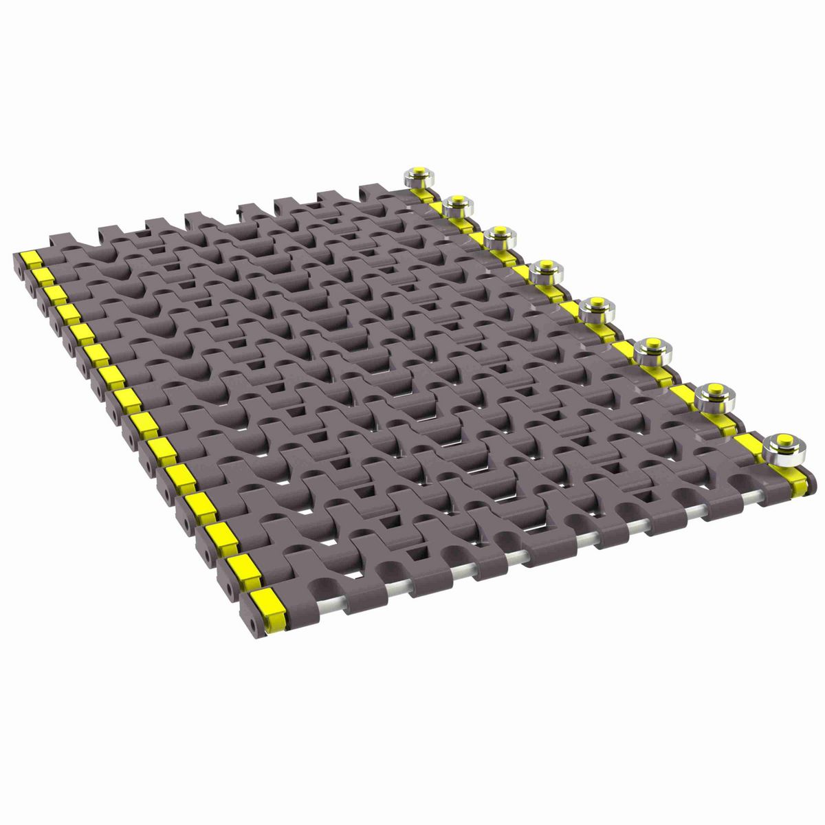 Rexnord 7956B Side-flexing Flush Grid, Material: Brown High Performance, Width: 12in, Pitch: 1.25in - 81450671