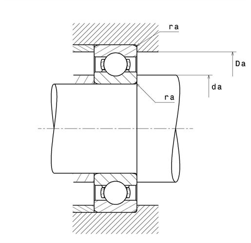 Однорядный шарикоподшипник SNR 6317