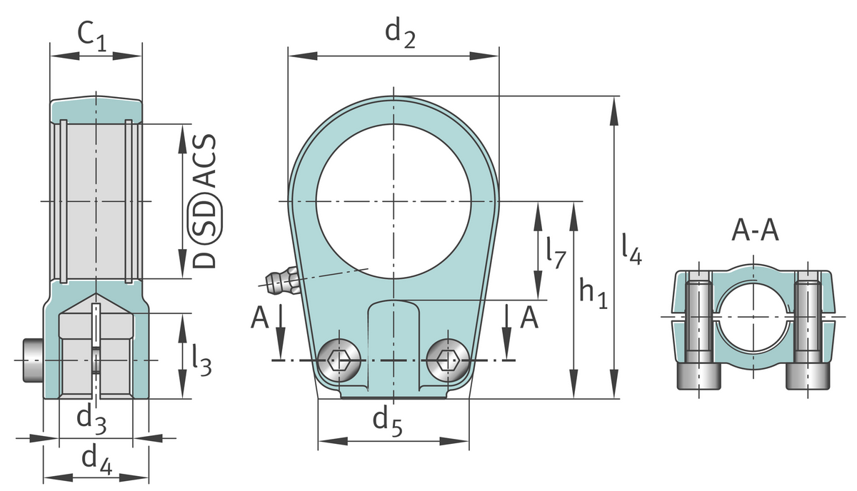 Корпус шарнирной головки KO.GIHRK100-0860